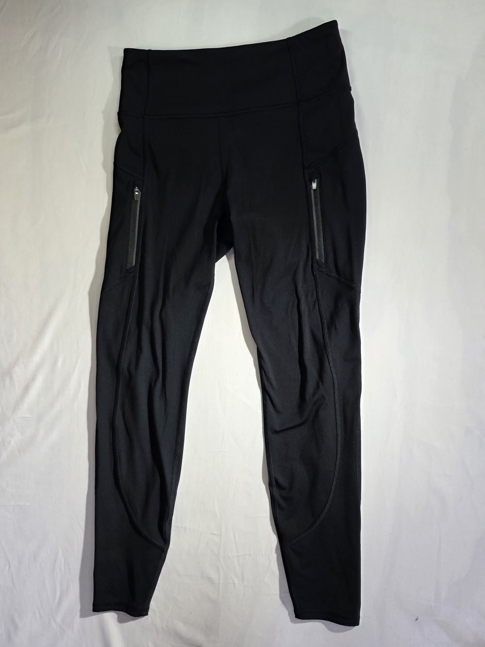 Athleta Rainier Tight Black High Rise Cold Weather Leggings Pockets Small
